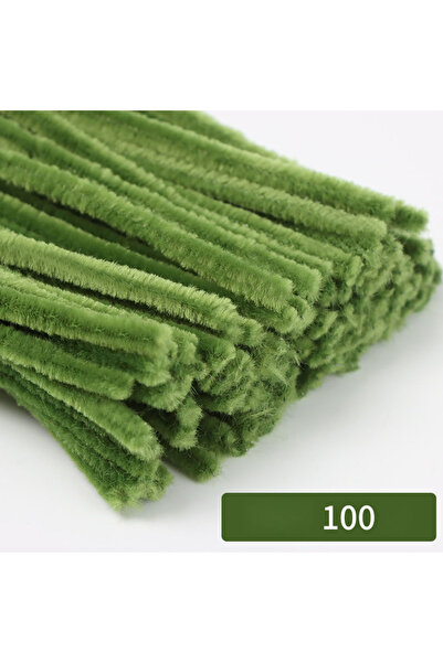 Choice 30cm length army green 100pcs 30cm Chenille Stems Stick Cleaners Kids ...