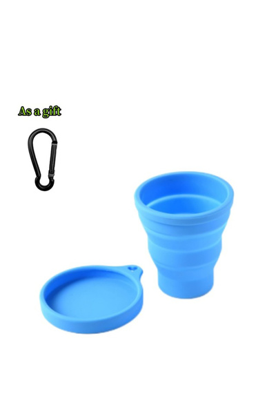 Choice 180ml-200ml Blue-1PC 180ML Folding Cup Mini Retractable Cup Silicone P...