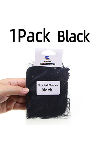 Choice 1Pack Black 3.5g/Pack 3~4 inch Natural Marabou Feather Fly Tying Mater...
