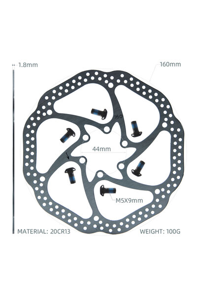 Choice5 160S 1pcs New 6inch 160 Hydraulic Brake Disc Electric Scooter Steel R...