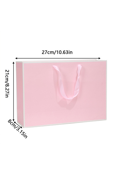 Choice3 1Pc Other J24012056 1/3/5/10Pcs Large Pink Gift Bags with Ribbon Hand...