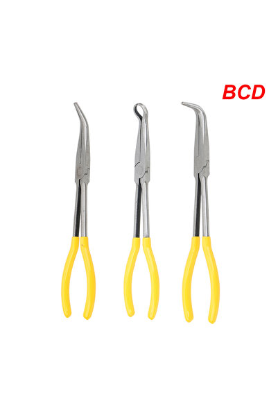 Choice5 كماشة BCD DIY طويلة الأنف ذات طرف مستقيم ومنحني، أدوات ميكانيكية، أدو...