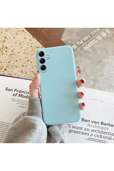 Choice36 Galaxy A56 5G Cyan Liquid Silicone Phone Case for A56 A36 A26 A16 A0...