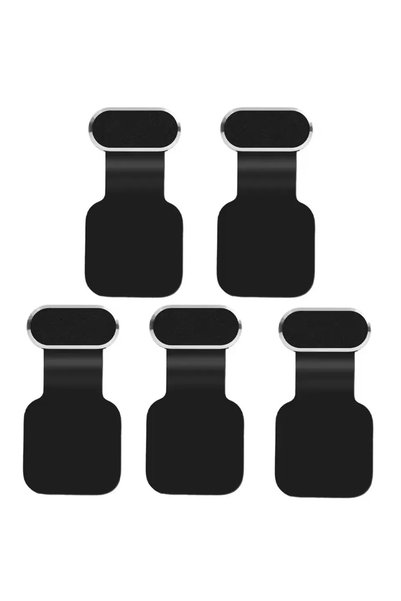Choice 5X Black 1/5PCS Metal Type-C Dust Plugs Self Adhesive USB C Charging P...