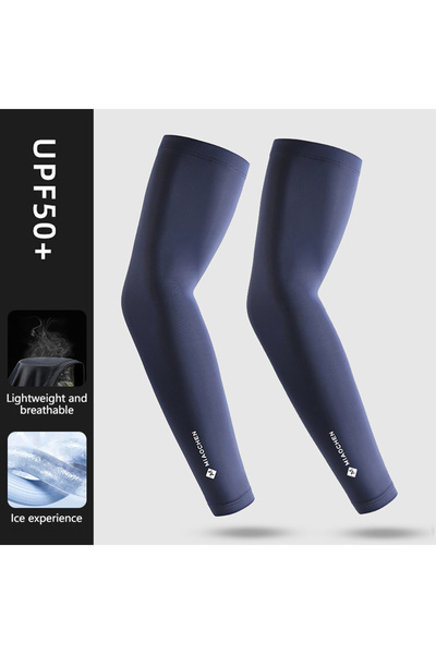 Choice11 L Blue GTUBIKE Ice Silk Sleeves Breathable UV Protection Cooling Hik...