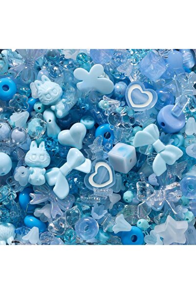 Choice blue(20g) (20g) Acrylic Cute Cherry Bear Rabbit Square Beaded DIY Mobi...