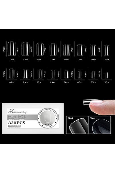 Choice 06 160/320pcs False Nails Full Cover Press-On Nails Coffin Stiletto So...