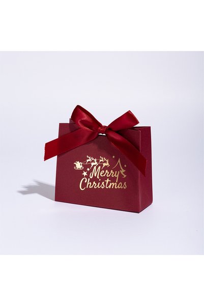 Choice 11.5x4.5x10cm SY-144-R 20pcs Christmas Gift Boxes With Ribbon And "Mer...