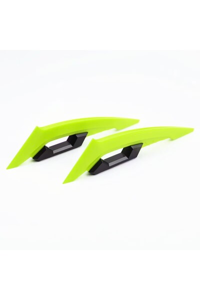 Choice3 1 Pair Yellow 1 Pair Universal Motorcycle Winglet Aerodynamic Spoiler...