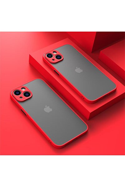 Choice89 For iphone 17 Red Armor Translucent Matte Phone Case for iPhone 17 P...