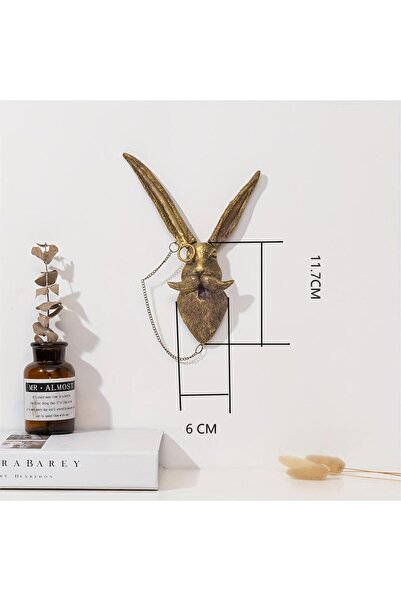 Choice Rabbit head Decor Wall Art Decor Deer Head Wall Hanging Home Decor Bro...