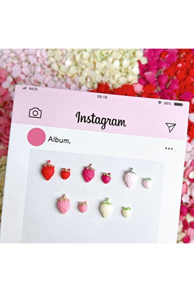 Choice Mixed-All 30PCS 30PCS Simulated Cute Strawberry Nail Art Charms Creati...