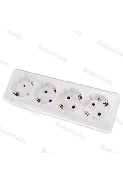 Choice Type 4 White Wall Surface 1 2 3 4 Sockets Plugs EU Exterior Electrical...