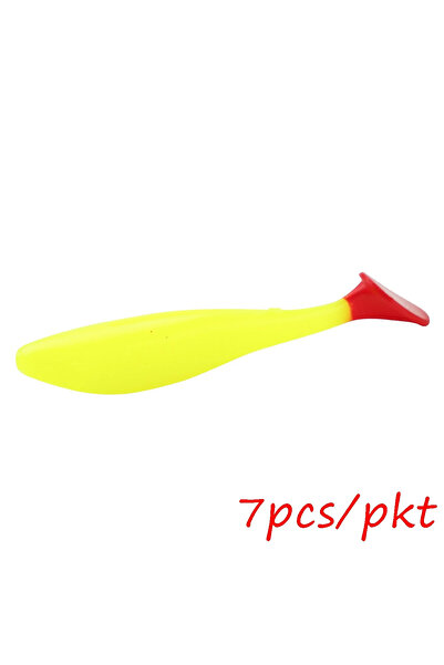 Choice S 6pcs/lot Soft Swimbait 8cm 5.1g Floating T-Tail Fishing Lure TPR Pad...