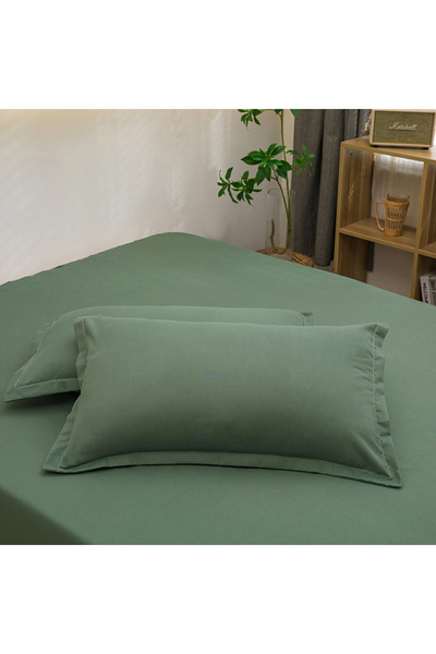 Choice 48x74cm 2pc Dark Green 2pcs Pillowcase Decorative Cushion Cover Envelo...
