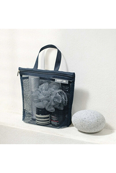 choice2 Blue Portable Makeup Bag Mesh Waterproof Bath Bag Gym Bag Sundry Stor...