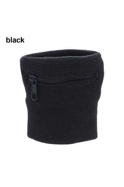 Choice11 black 1PC Sports Wristband Purse Bag with Zipper Wrist Protection Ab...