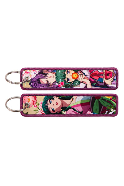 choice2 Bandai 4 Cute Girls Embroidered Keychains Key Fobs Anime Couple Key T...