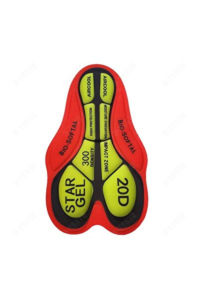 Choice 20D RED Men Cycling Gel Pad 9D Shockproof Pink Cushioned Pad Women Bre...