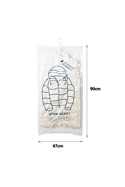 Choice 67x90cm Hanging Vacuum Storage Bags Space Saver Bags Vacuum Seal Stora...