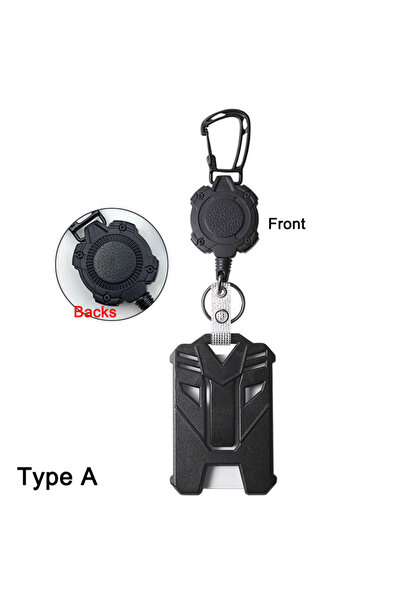 Choice1 1 Set Type A Badge Reel Clip Cover Retractable Badge Holder Badge Cli...