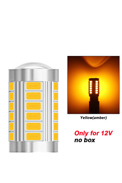 Choice26 1157 BAY15D P21-5W 12V Yellow(amber) Oprah 2pcs LED 1156 BA15S P21W ...