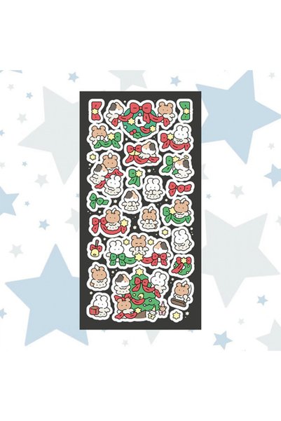 Choice1 16 Korean Cartoon Cute Retro Rock Graffiti Rabbit Bear Stickers Handb...