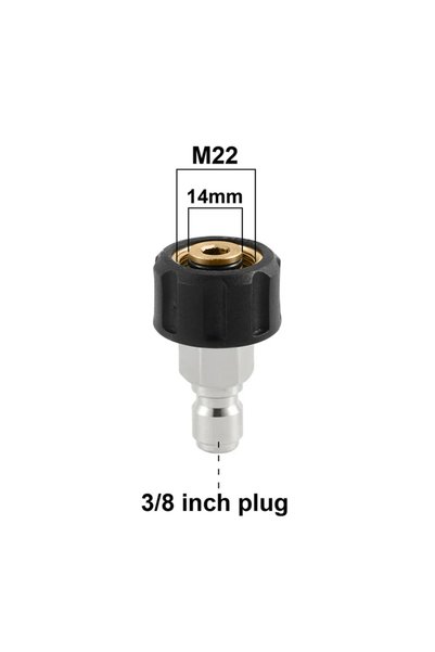 Choice1 Burgundy Tool Daily Pressure Washer Adapter Set Quick Connect Fitting...