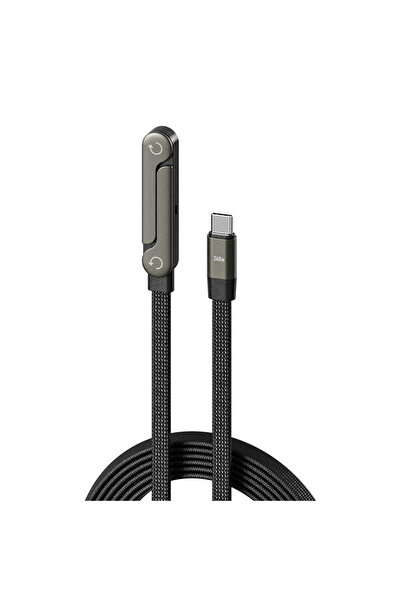 Choice1 1.5m Black 240W Type-C To Type C Cable Elbow Fast Charging Data Cable...