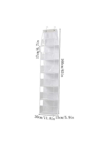 Choice 6 Layers-White Multi-functional Fabric Hanging Bag for Behind the Door...