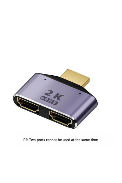 Choice1 2K HDMI-Compatible To Dual HDMI Adapter HD 2K Dual Output Splitter Mo...
