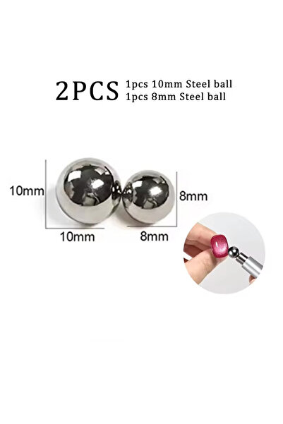 Choice1 8mm and 10mm Ball LULAA Cat Eye Nail Magnet Double Headed Cylindrical...