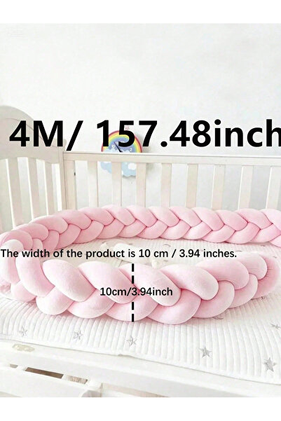 Choice 4M Baby Crib Protector Bed Braid Knot Cushion for Infant Kids 3 Shares...