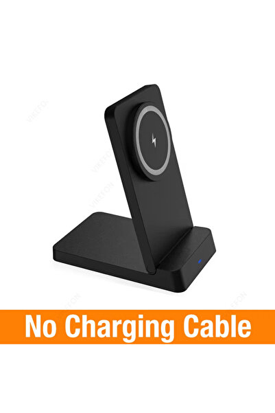 Choice3 VIKEFON Black Magnetic 15W Wireless Charger Desktop Fast Charging Sta...