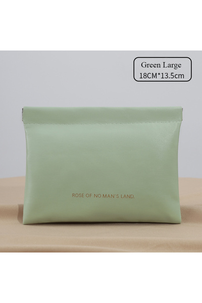Choice Green Large 2026 Closed Bullet Bag Mini PU Earphone Storage Bag Candy ...