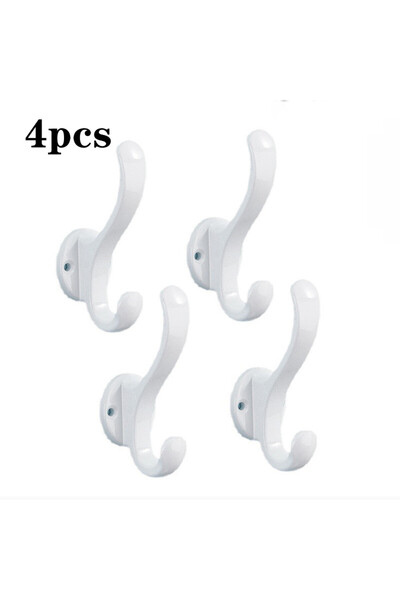 Choice White-4pc 2/4pcs Wall Hooks Nail Hanging Rack Home Keys Clothes Hanger...