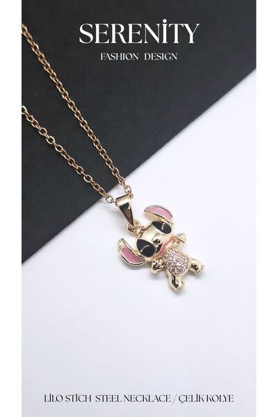 Serenity Lilo Stitch Steel Necklace 03
