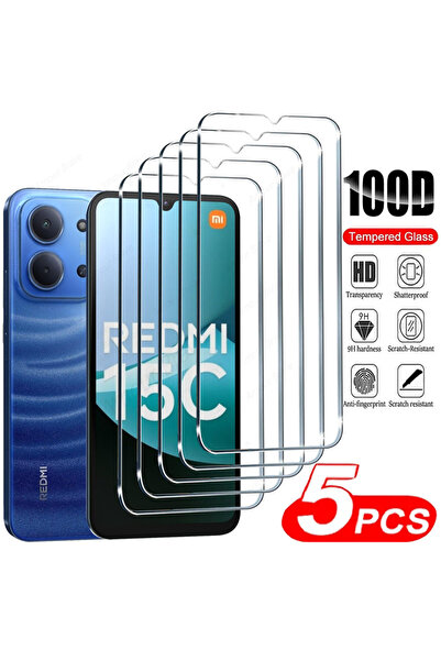 Choice3 redmi 15C 5 Pieces 5Pcs Tempered Glass For Redmi 15C 15 14C 13 13C 12...