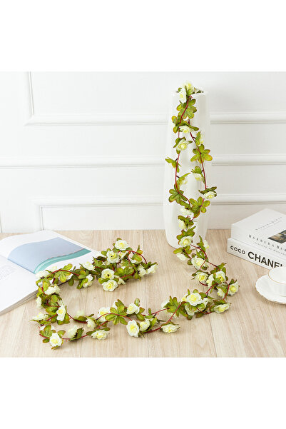Choice3 1pc Beige Rose Artificial Flowers Garland Wedding Valentine's Day Hom...