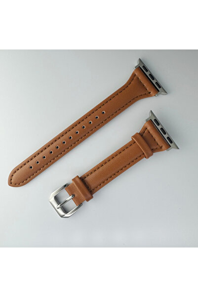 Choice 38 40 41mm BROWN Slim Leather Strap for Watch Band 44mm 40mm 41mm 49mm...