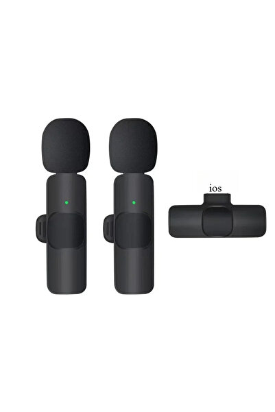 Choice13 K1 Double ios Basix Mini Wireless Lavalier Microphone Noise Cancelli...