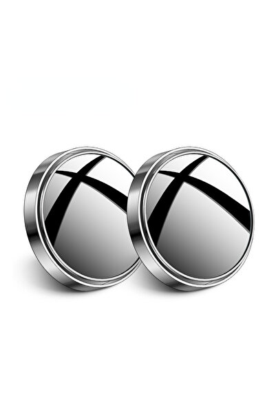 Choice1 2Pcs Silver 2Pc Car Blind Spot Rear View Mirror Wide Angle 360 Degree...