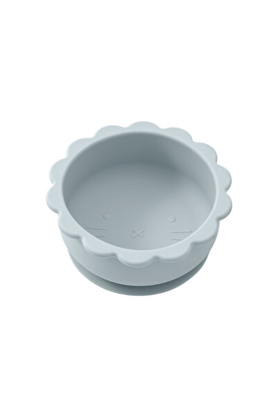 Choice1 grey blue 1PC Baby Silicone Bowl Cute Cartoon Lion Shape Baby Tablewa...