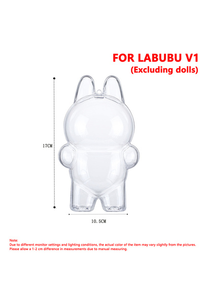 Choice NO Doll For LABUBU V1 For Labubu V1 V2 V3 Doll Case Transparent Protec...