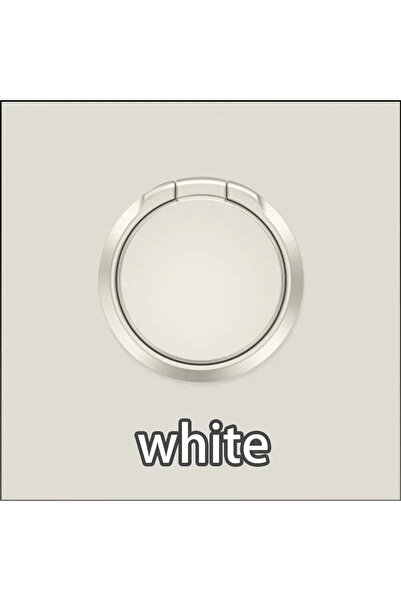 Choice WHITE Luxury Metal Mobile Phone Socket Holder Universal 360 Degree Rot...