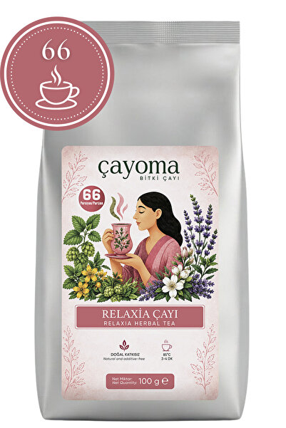 Çayoma Relaxia Bitki Çayı 100 gr - %100 Doğal Melisa & Lavanta Relax Tea