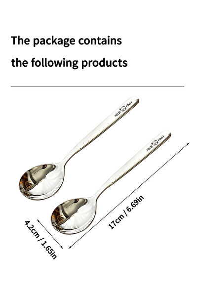 Choice3 WORTHBUY M 2PCS WORTHBUY 316 Stainless Steel Spoons For Children Home...