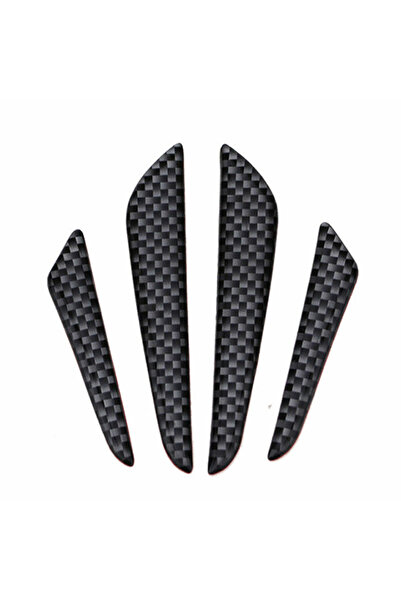Choice Black 4x Anti-collision Trim Carbon Fiber Car Door Edge Guard Strip Pr...