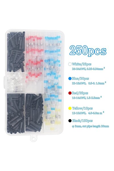 Choice1 250pcs in box 100/120/150/250/300 PCS Solder Seal Wire Connectors Hea...