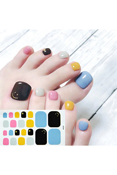 Choice H029 22Tips/Sheet Nail Sticker Adhesive Toenail Art Polish Tips French...